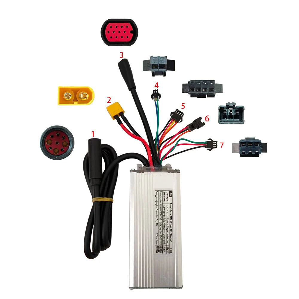 Nulkomma  JH4AJ6376DZHTMT Display EBIKE Brushless Motor Controller E-Bike Accessories 48V 21A Mountain Bike Speed Controller