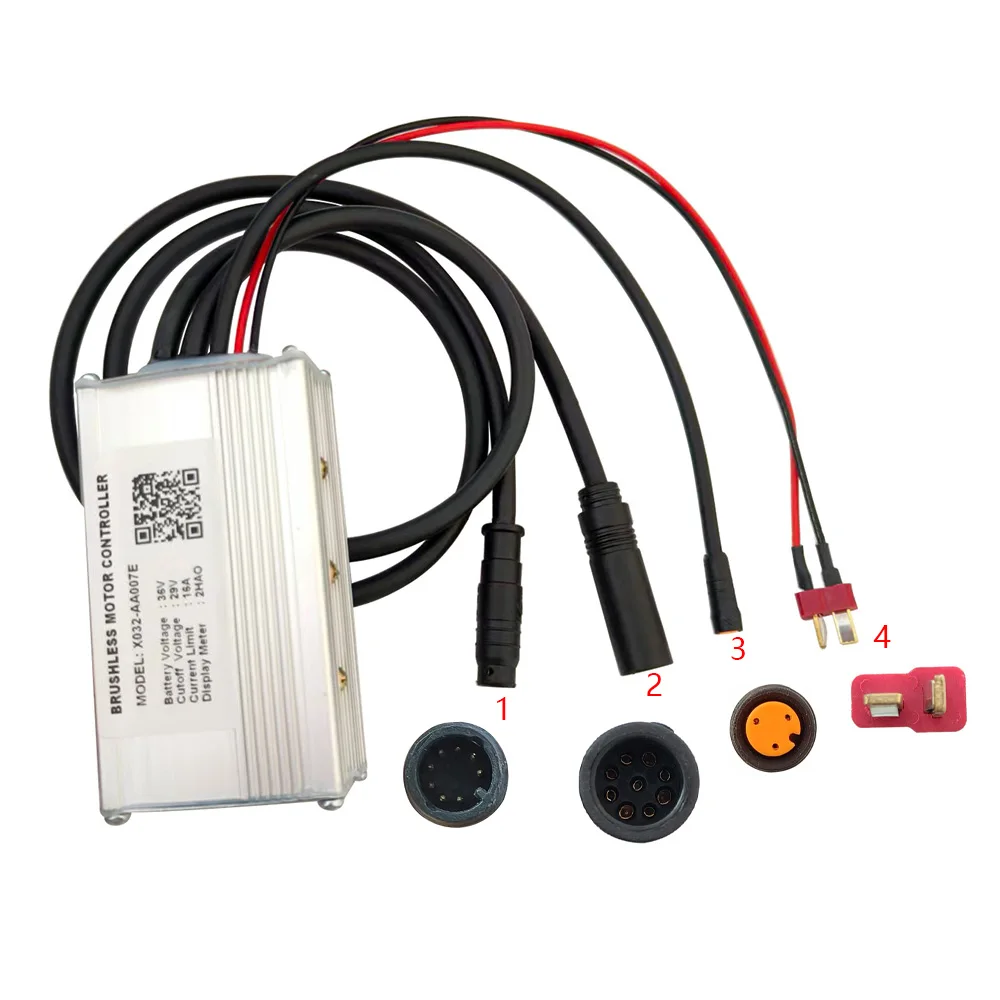 Nulkomma Ebike Brushless Motor Controller 36V 16A Speed Controller X032-AA007E 2HAO for Electric Bicycle Scooter Motorcycle
