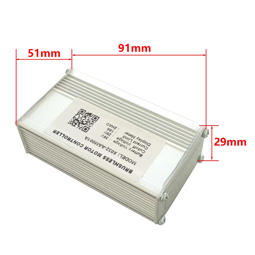 Nulkomma Electric Bike Brushless Motor Controller X032-AAM001A 36V 18A for 2HAO Protocol Display Electric Scooters MTB Speed Controller
