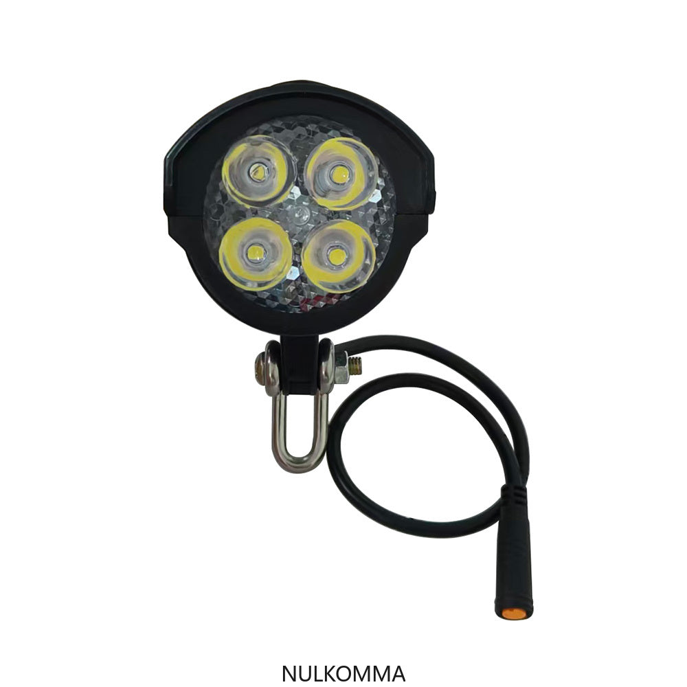 NULKOMMA Ebike LED Light Electric Bike Headlight Kit Front Rear Lamp with Horn 36V 48V Mountain Bike Accessories Bicycle Lights