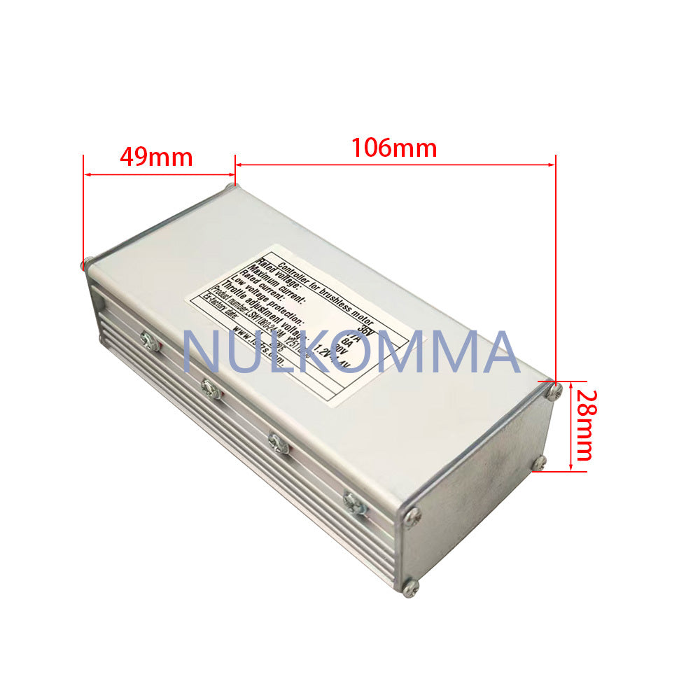 NULKOMMA Ebike Brushless Motor Controller LSW1080-24-3M 36V 17A Suitable for Electric Bicycles Scooters Fat-Tire Bikes Speed Controller