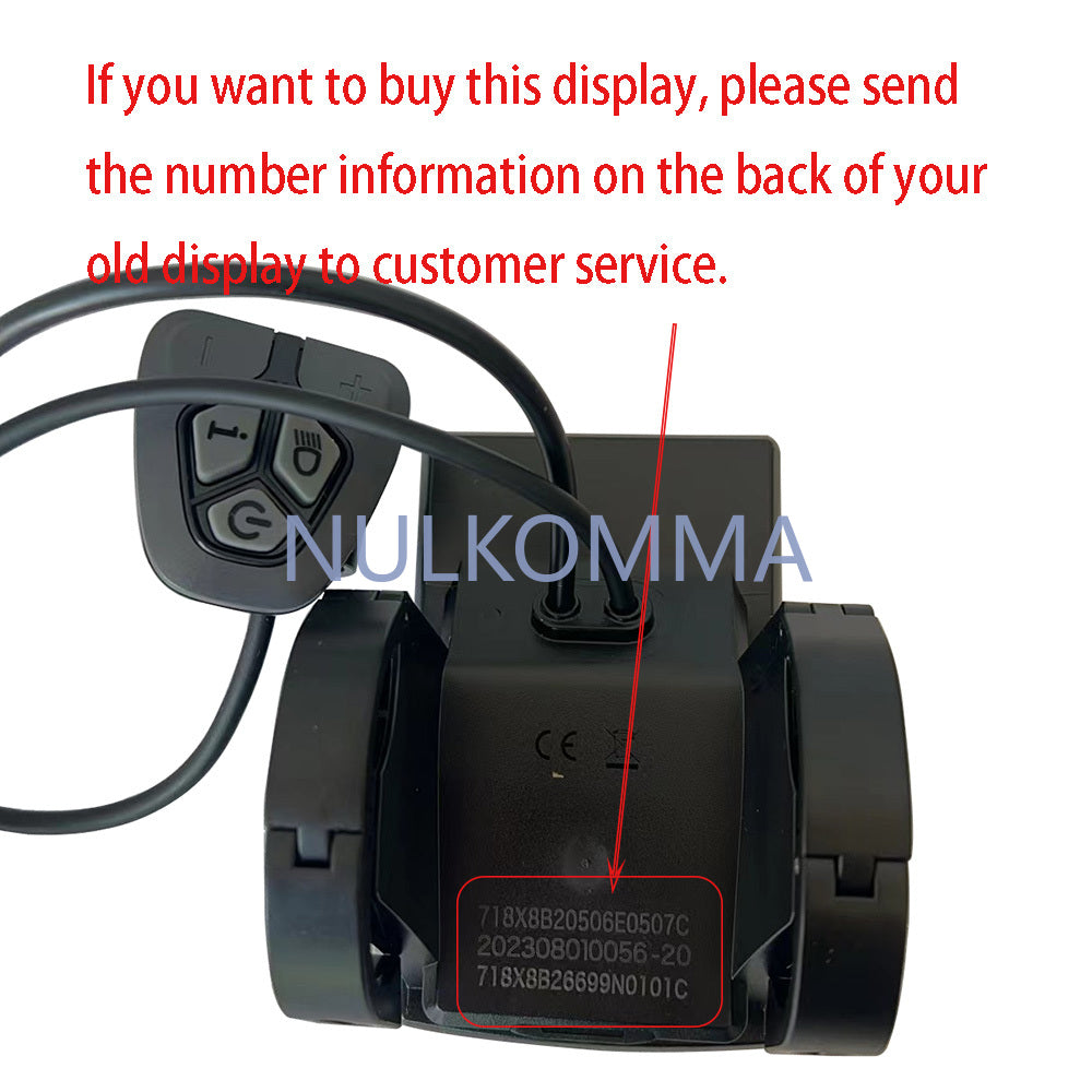 NULKOMMA KD718 LCD Display Ebike Conversion Kit 36V 48V for E BIKE Himiway Meter Electric Mountain Bike Speed Controller Accessories
