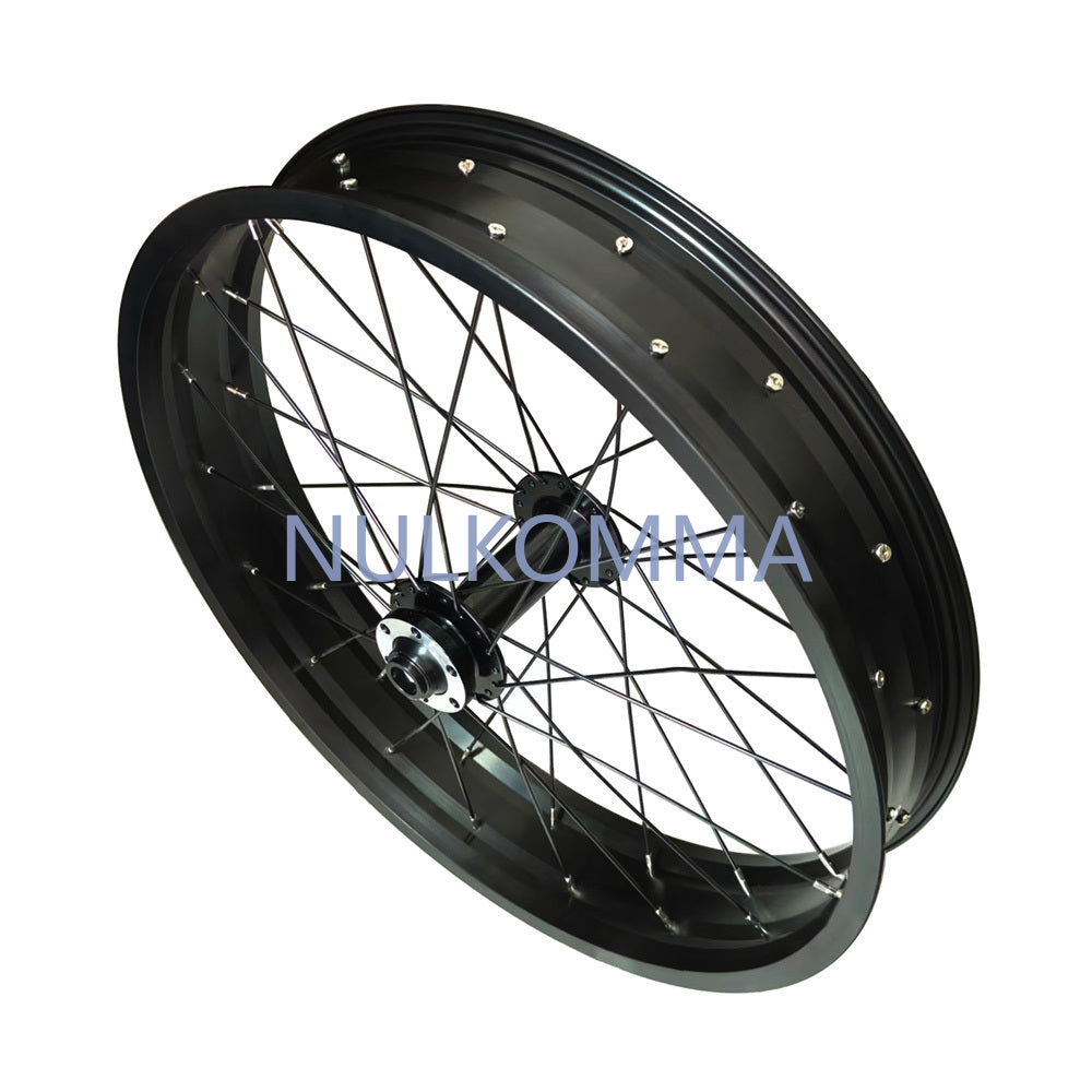 20x4.0 Set Aluminum Bike Front Wheel Ebike Rims with 36 Spokes for Fatbike Bicycles Accessories