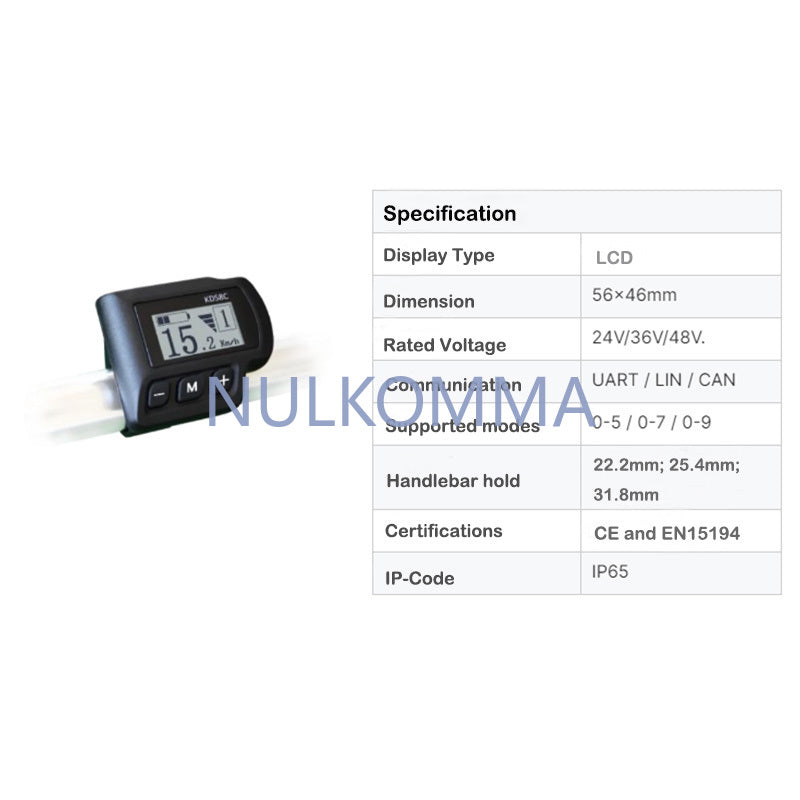 Ebike Display Screen 36V 48V Bike Speed Controller Panel Meter KEY DISP KD58C 5pin UART CAN for Electric Bicycle Accessories