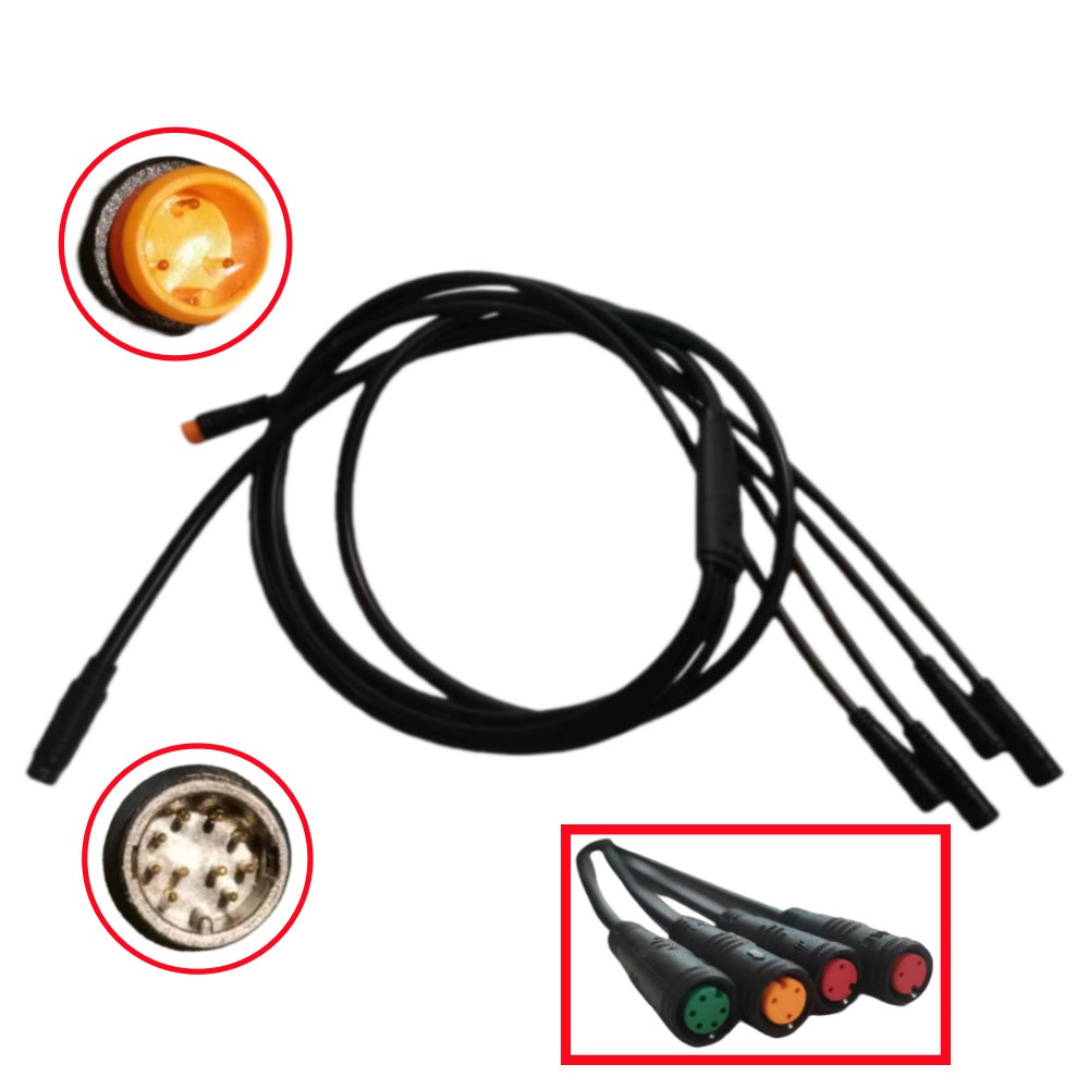 Ebike Cable Integrated Cable Harness Cable 1to5 for MATE Ebike Controller Display Cable Extension Cable