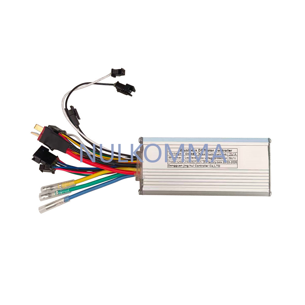 NULKOMMA JH4AJ3627DZJN Brushless Motor Controller 48V 25A Lithium-Ion Sine Wave E-Bike Speed Controller Suitable for Electric Bicycles
