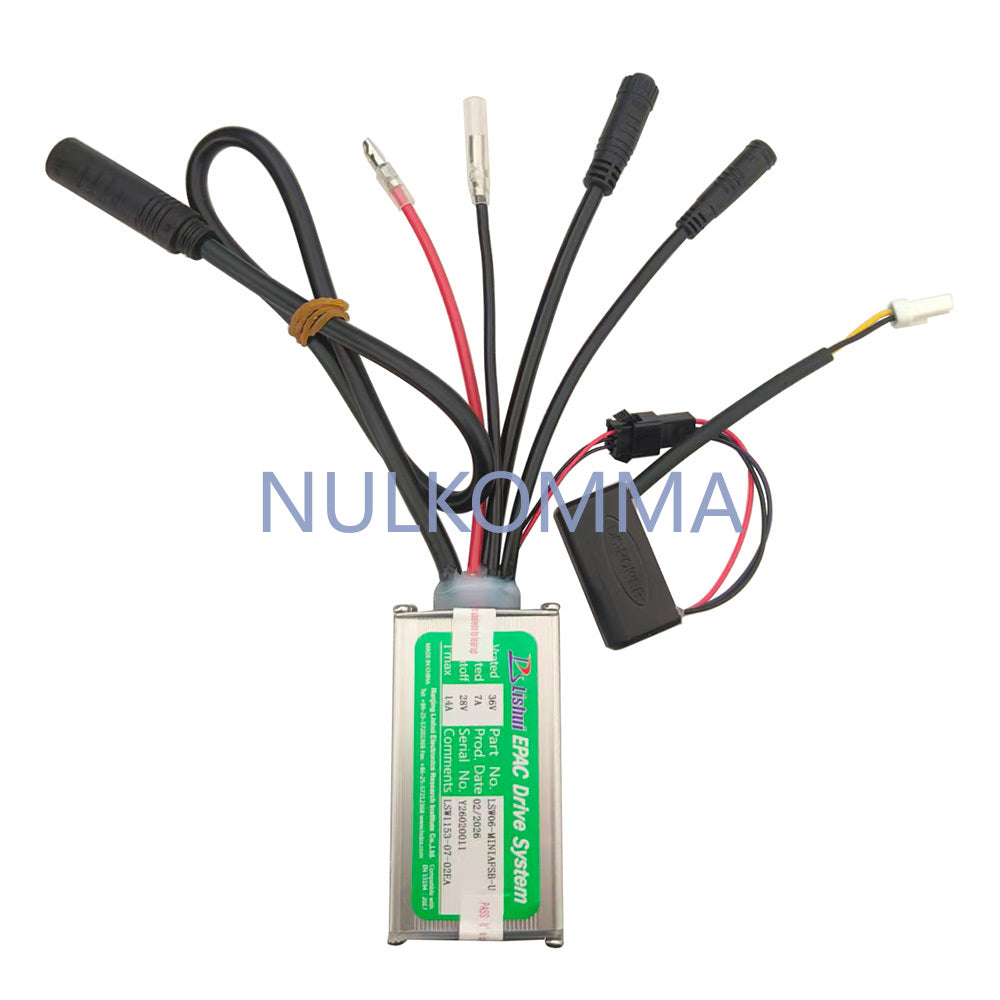 NULKOMMA Brushless Motor Controller LSW1153-07-02EA 36V 14A E-Bike Scooter Universal E-Bike Conversion Kit Bicycle Speed Controller