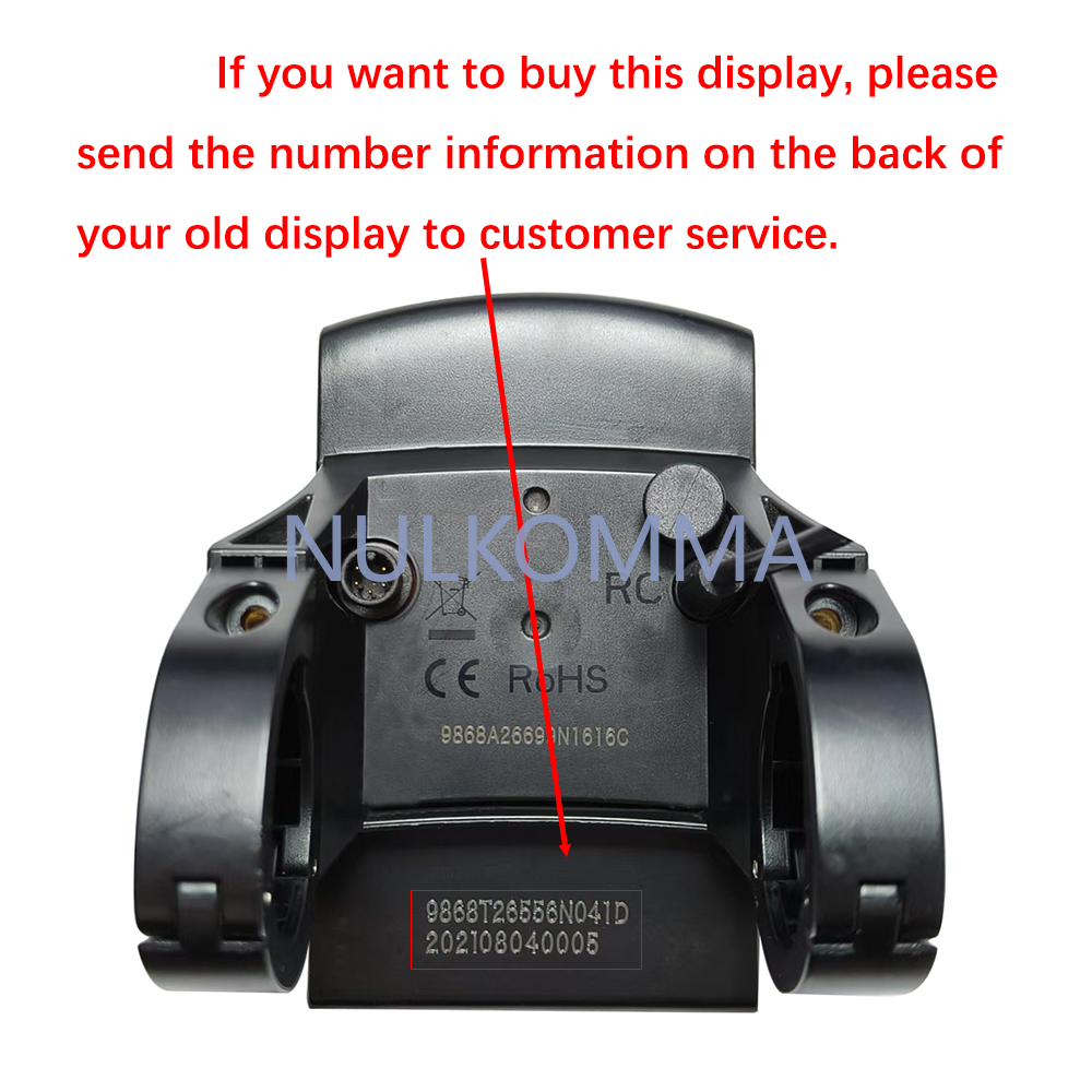 NULKOMMA Ebike Display Screen Meter Speed Controller Conversion Kits DPC10 Escalate KD986 36V 48V for Electric Bicycle MTB Accessories