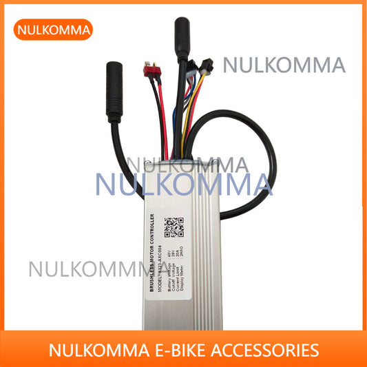 NULKOMMA Brushless Motor Controller X123-AXC004 48V 20A Electric Bike Scooter Speed Controller Compatible with 2HAO Protocol Display