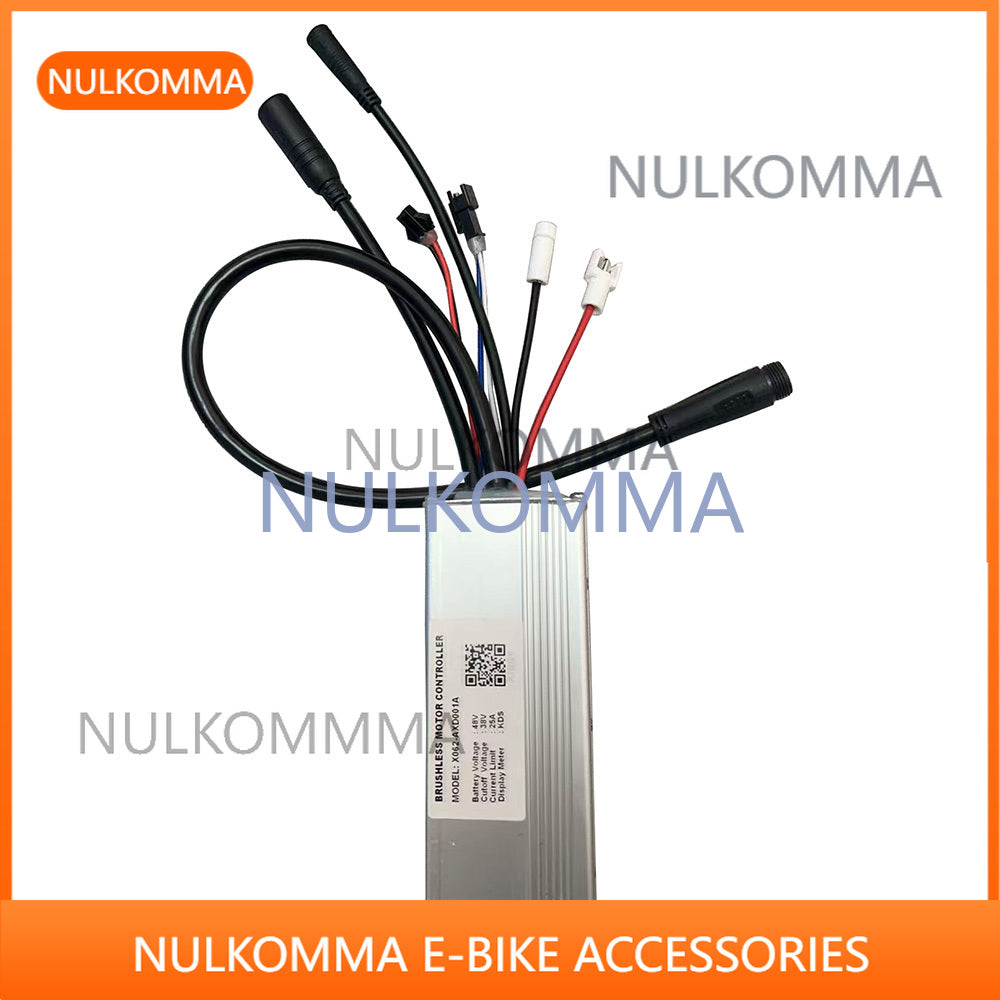 NULKOMMA Brushless Motor Controller Electric Bike 48V 25A X062-AXD001A Electric Scooter Accessories Bike for KDS Meter