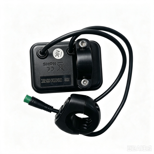 E-Bike LCD Display Meter, 24V 36V 48V Universal Electric Bike Scooter Control Panel with Waterproof Connector, Speed Battery Indicator Replacement Part