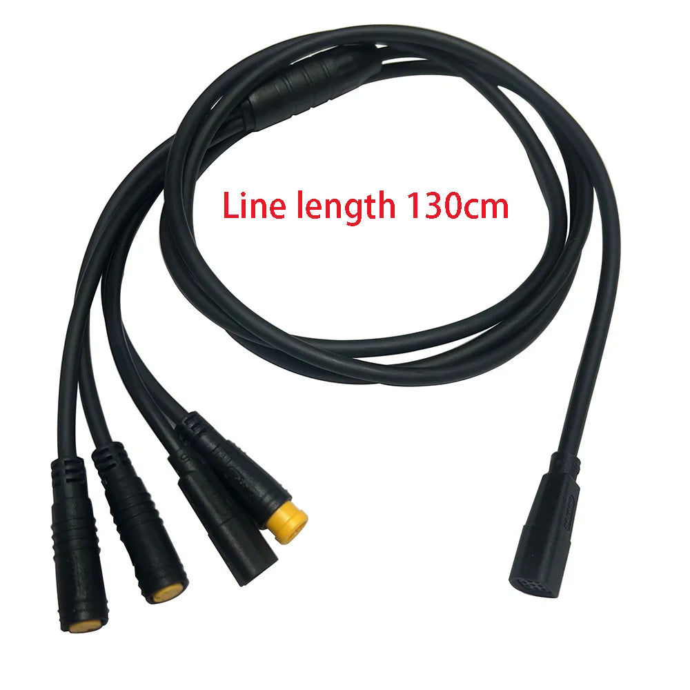 Nulkomma 1T4 BAFANG Waterproof Wiring Harness for Electric Bicycles Motor Unit Center Motor Gear Sensor Display Extension Cord