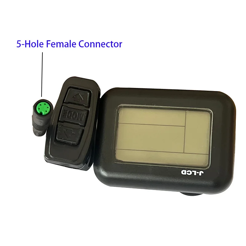 Nulkomma  Ebike J-LCD Display 36V for MTB Bicycle Accessories Electric Bike Speed Screen King Meter Ebike display 5-Hole Female connector