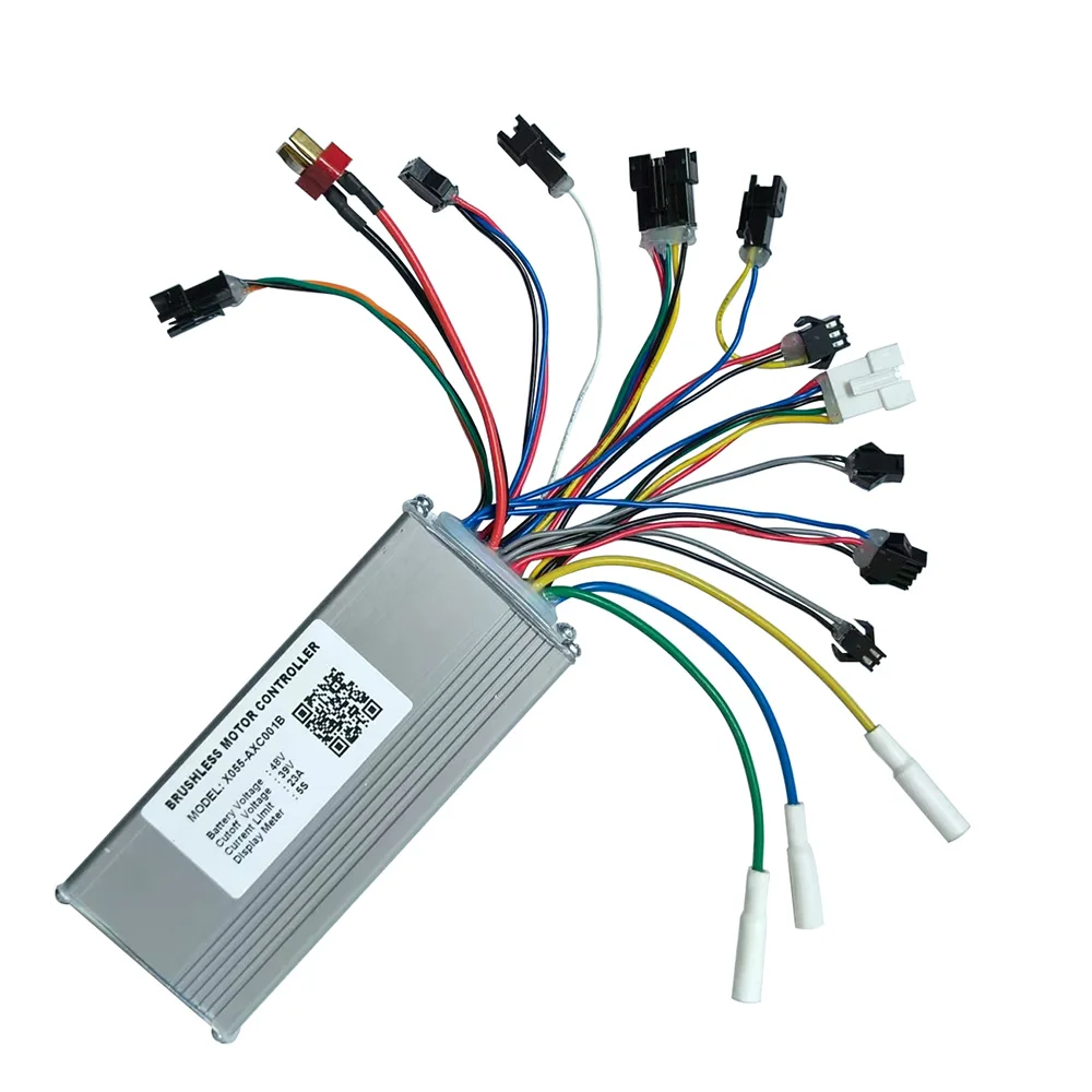Nulkomma E-bike Brushless Motor Controller X055-AXC001B 48V 23A for 5S Protocol Display Electric Scooters MTB Fat Bikes Accessories