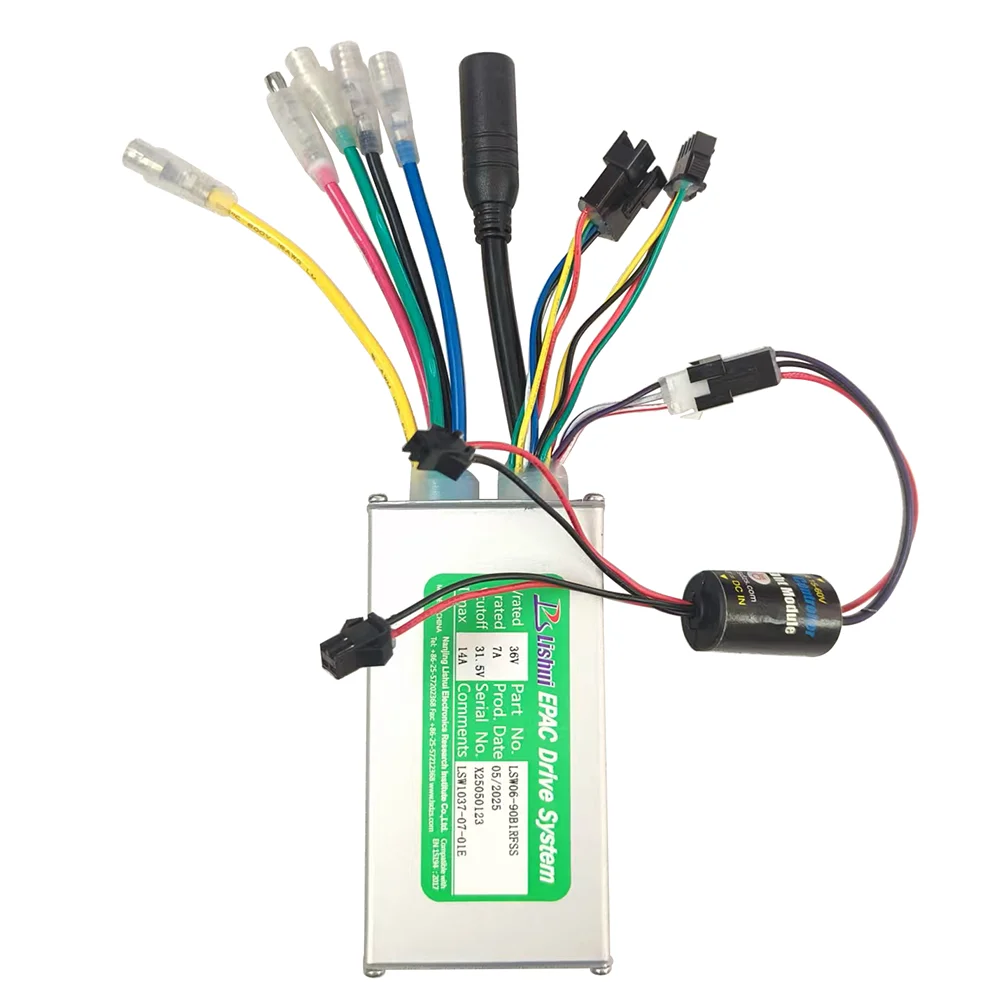 Nulkomma  Electric Bicycle Brushless Motor Controller LSW06-90B1RFSS 36V 14A for Electric Scooters Fat Bike MTB Ebike Speed Controller