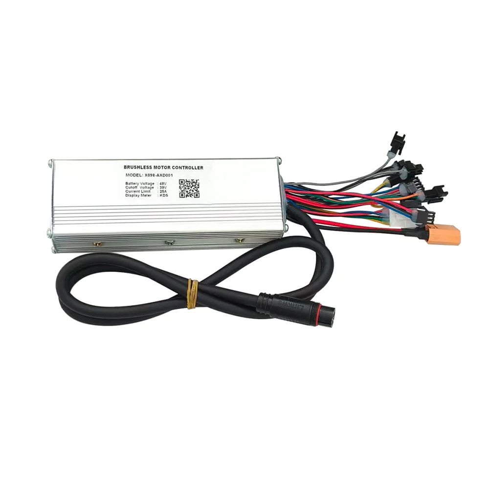 Nulkomma E-bike Brushless Motor Controller X098-AXD001 48V 25A for KDS Protocol Display for Electric Scooters MTB Fat Bikes Accessories