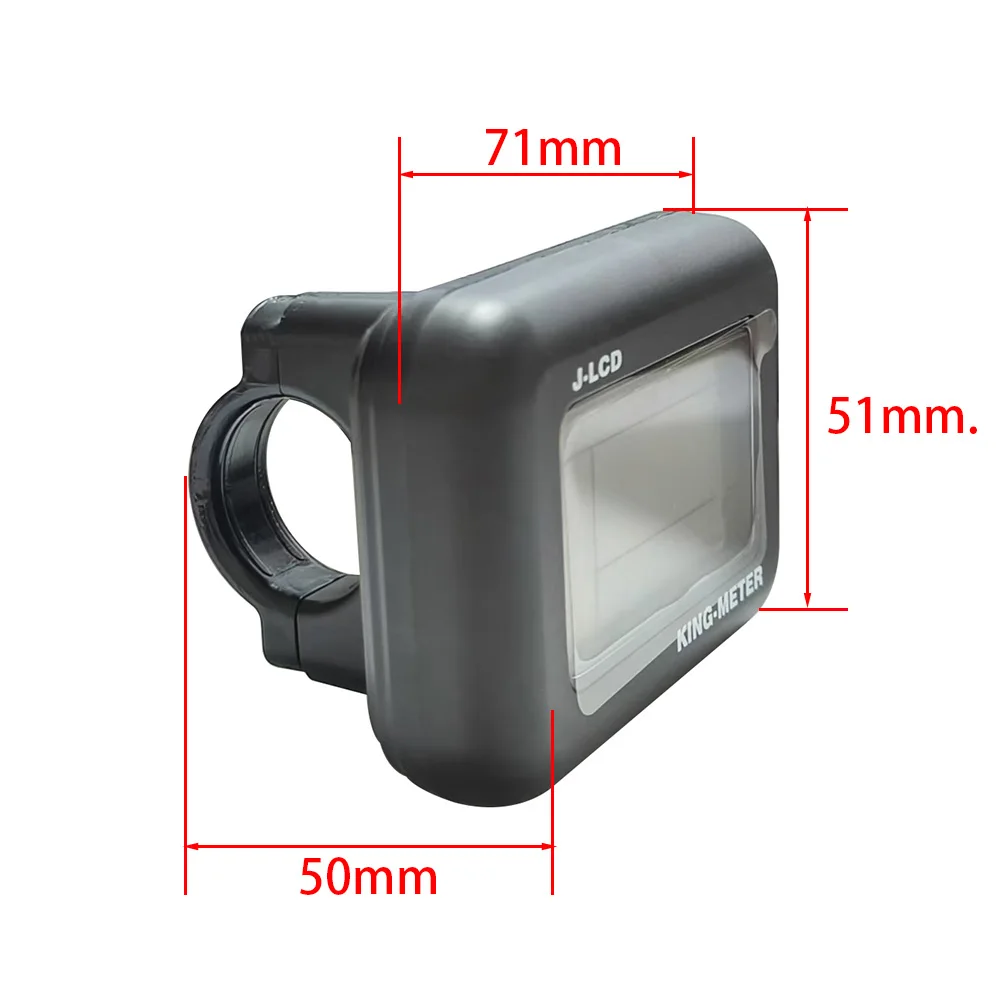 Nulkomma LCD Display Meter KING-MEYER J-LCD 6-Pin 36V 48V E-Bike Accessories For Mountain Bikes E-Scooters Speed Control Panel