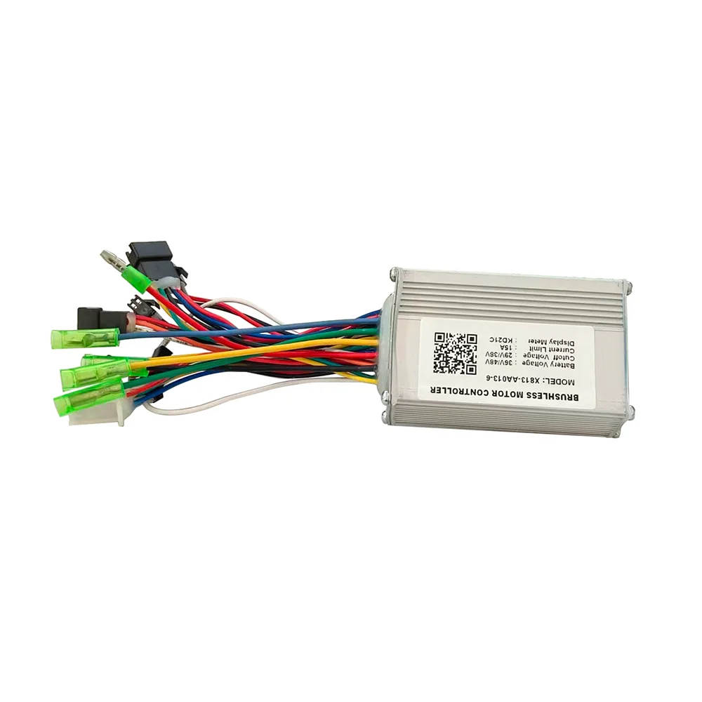 Nulkomma  Ebike Brushless Motor Controller X813-AA013-6 36/48V 15A for KD21C Protocol Display Electric Scooters MTB Speed Controller