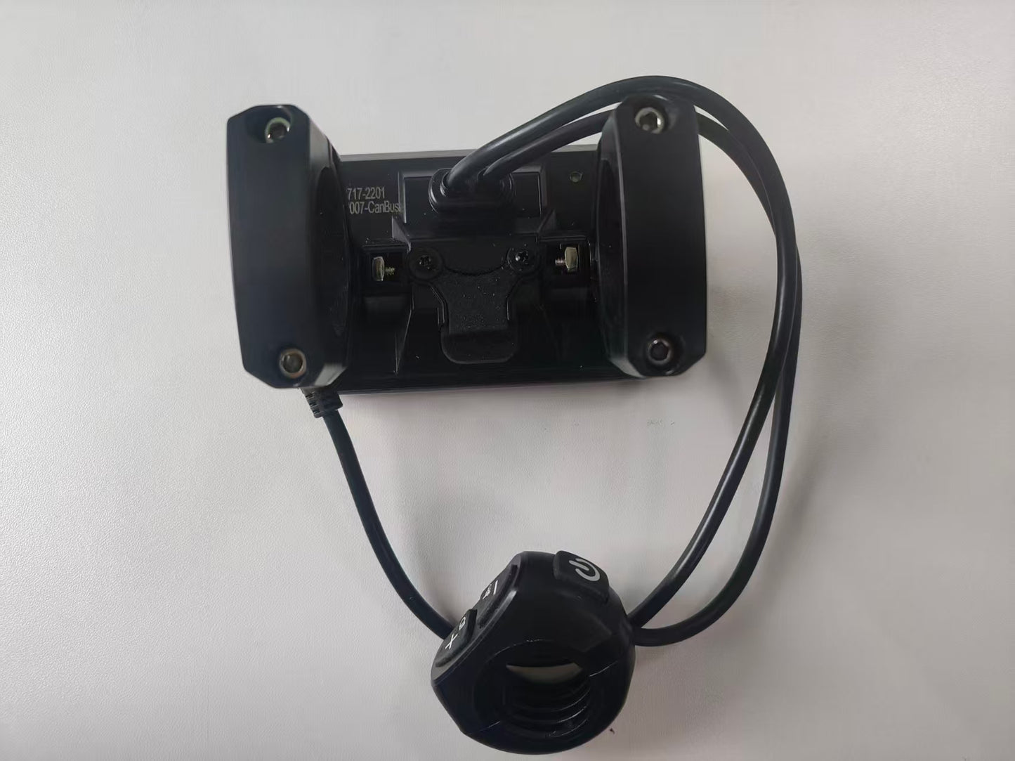 Nulkomma FISCHER LCD display for electric bikes with speedometer and speed control panel, electric bike conversion kit with 6-pin male connector