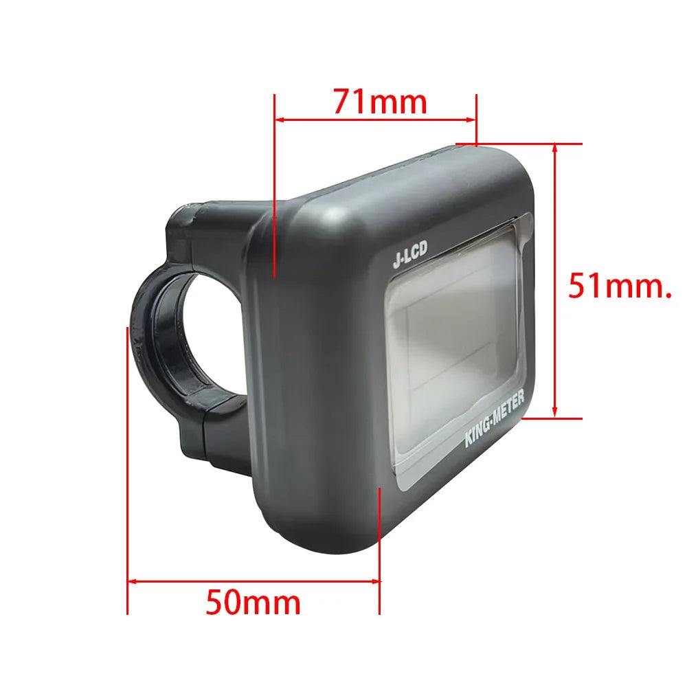 Nulkomma LCD Display Meter KING-MEYER J-LCD 6-Pin 36V 48V E-Bike Accessories For Mountain Bikes E-Scooters Speed Control Panel