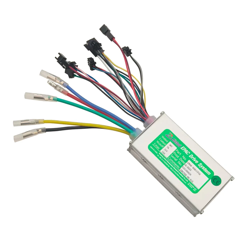 Nulkomma LSW06-90B1CFSB Electric Bicycle Brushless Motor Controller 36V 15A for Electric Scooters Fat Bike MTB Ebike Speed Controller