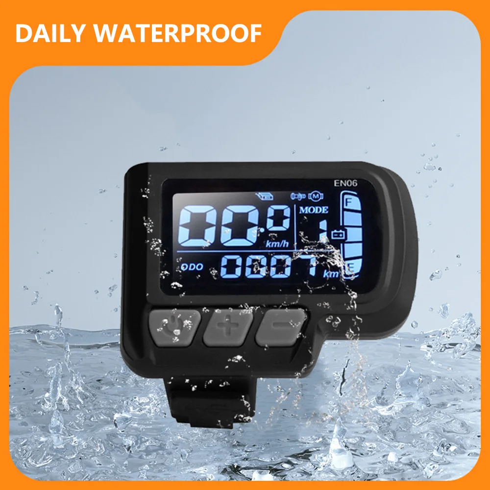 Nulkomma Ebike LCD Display Screen Meter EN06 24V-48V Speed Controller for 2HAO Protocol Controllers MTB Accessories