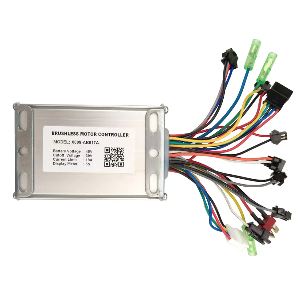 Nulkomma E-bike Brushless Motor Controller X008-AB017A 48V 18A for 5S Protocol Display Electric Scooters MTB Accessories Speed Controller