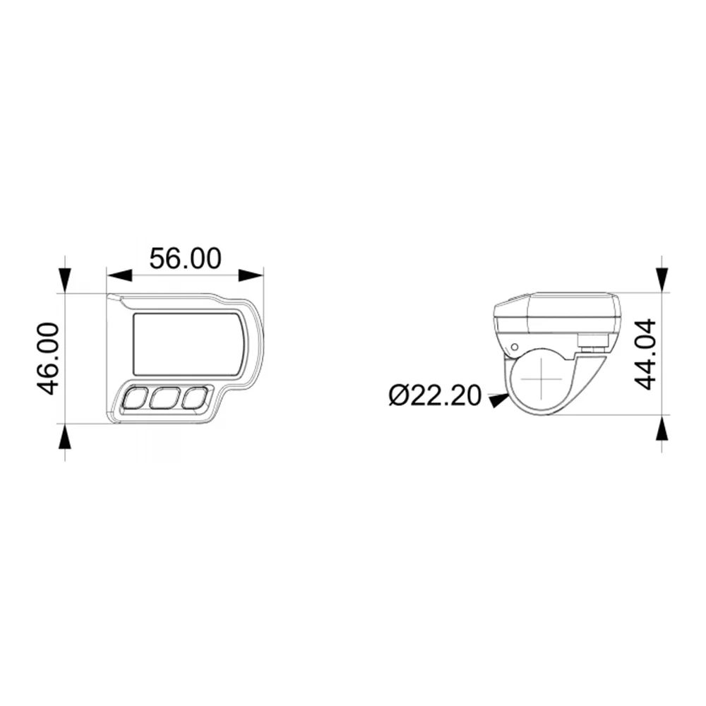 Nulkomma Electric Bicycle LCD Display KD58C 5pin 36V 48V Speed Controller For MTB Electric Scooter Engwe Bike Accessories