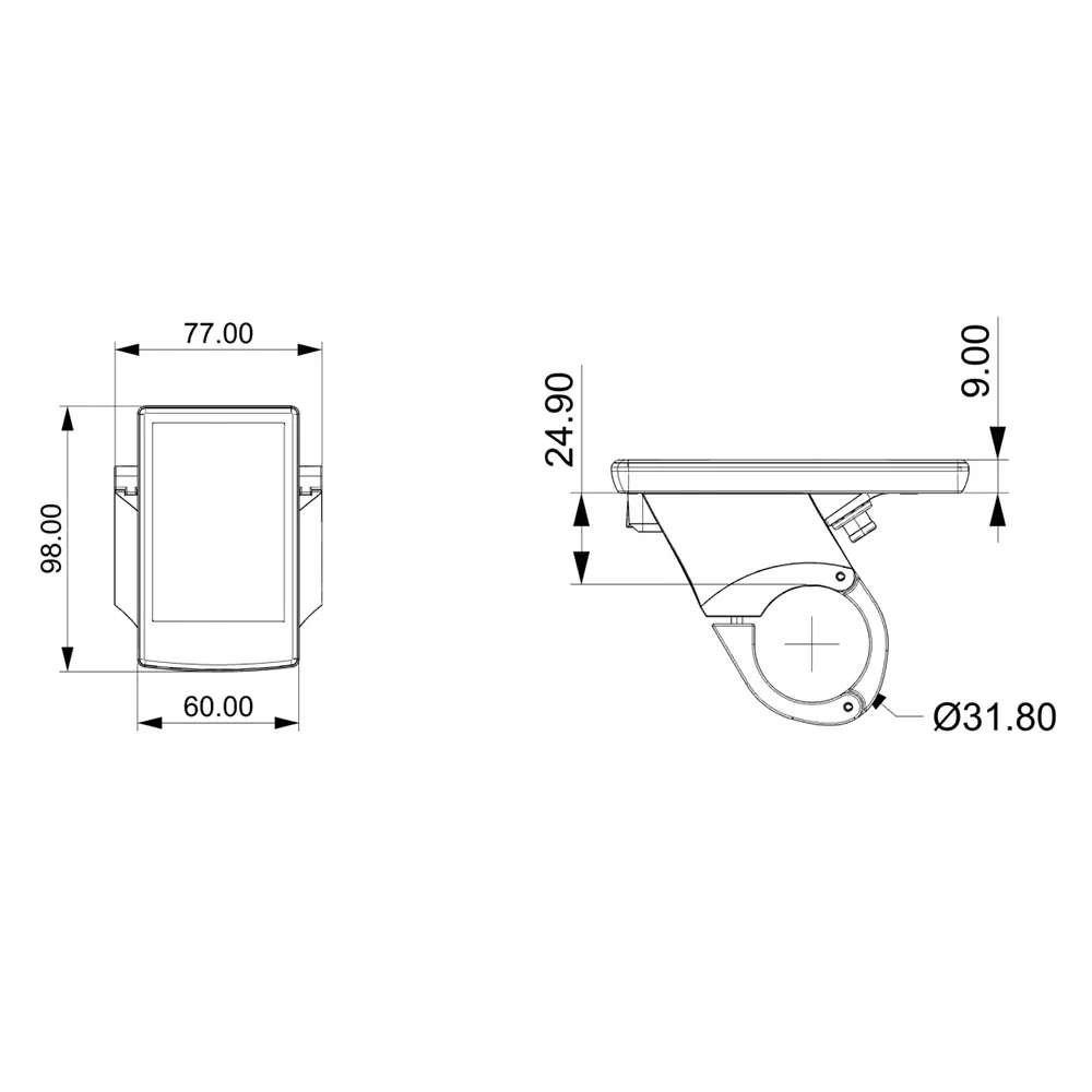 Nulkomma Electric Bike LCD Display KD718 36V/48V 5Hole Speedometer USB interface for Ebike MTB Fat Bike Accessories