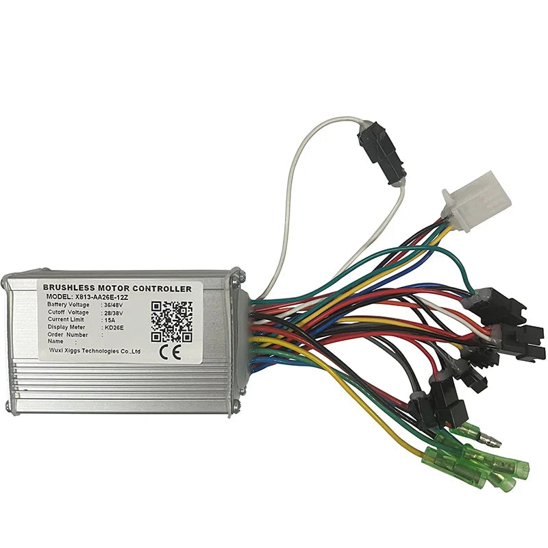 Nulkomma X813-AA26E-12Z 48V 15A EBIKE Brushless Motor Controller Bicycle Speed Controller E-Bike Accessories Display KD26E