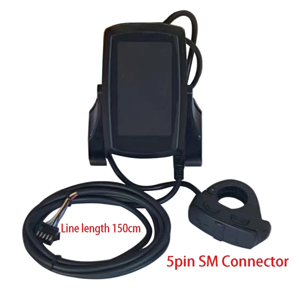 Nulkomma Yolin YL80C Electric Bike LCD Display 36V 48V EBike Meter SM Plug Electric Scooter Accessories MTB Speed Controller Screen