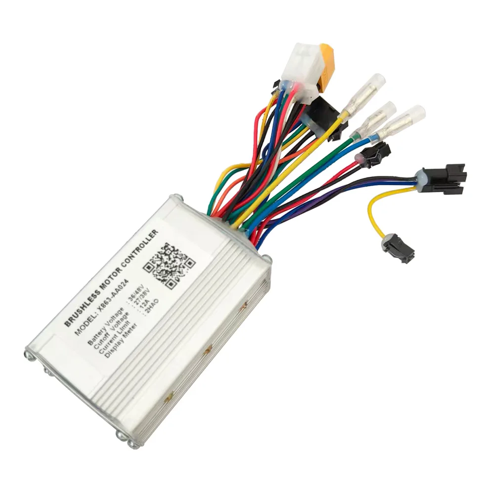 Nulkomma Ebike Brushless Motor Controller X863-AA024 36V/48V 12A for 2HAO Display Electric Scooters MTB Accessories Speed Controller
