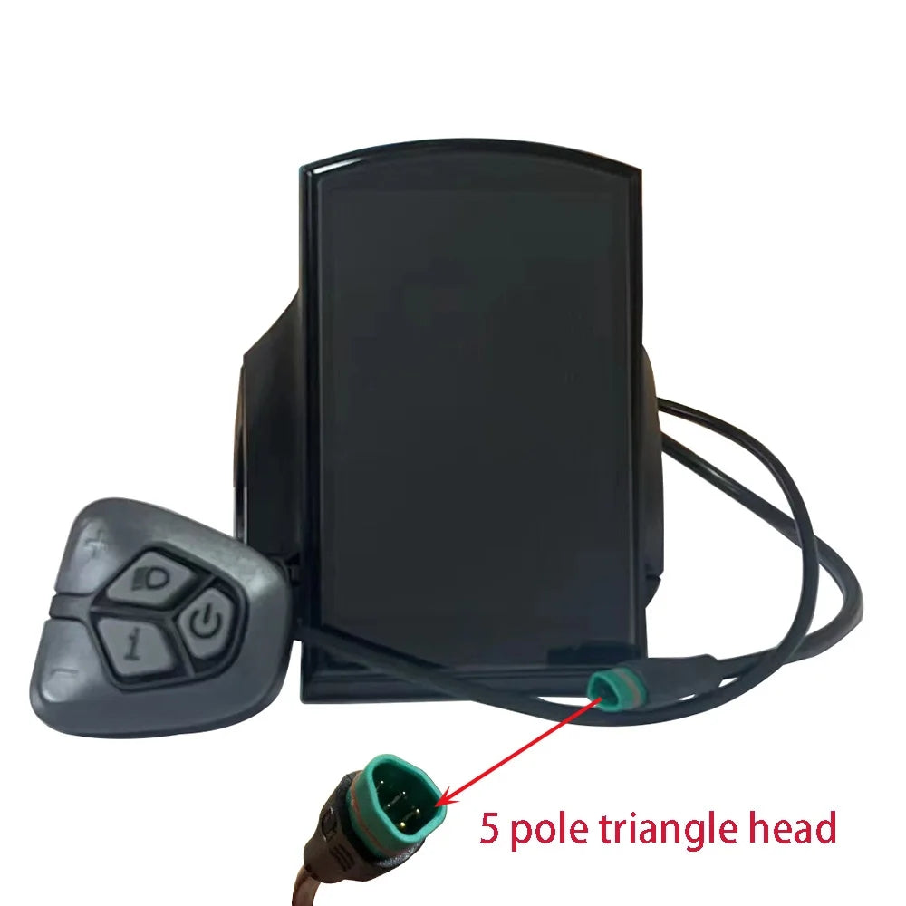 Nulkomma  Electric Bicycle Instrument Controller, EBIKE LCD Display, Triangle Head Display, Bafang DPC18, 48V