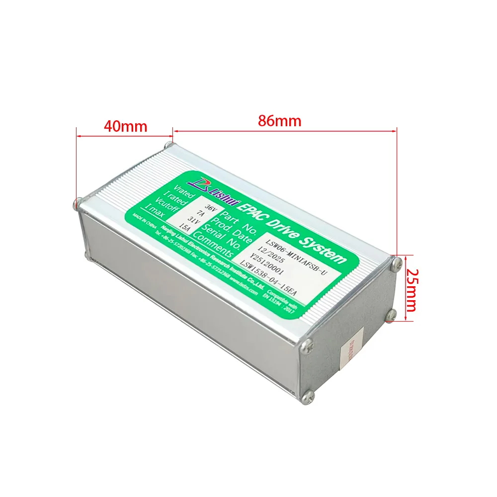 Nulkomma Electric Bicycle Brushless Motor Controller LSW06-MINIAFSB-U 36V 15A for Electric Scooters Fat Bike MTB Ebike Speed Controller