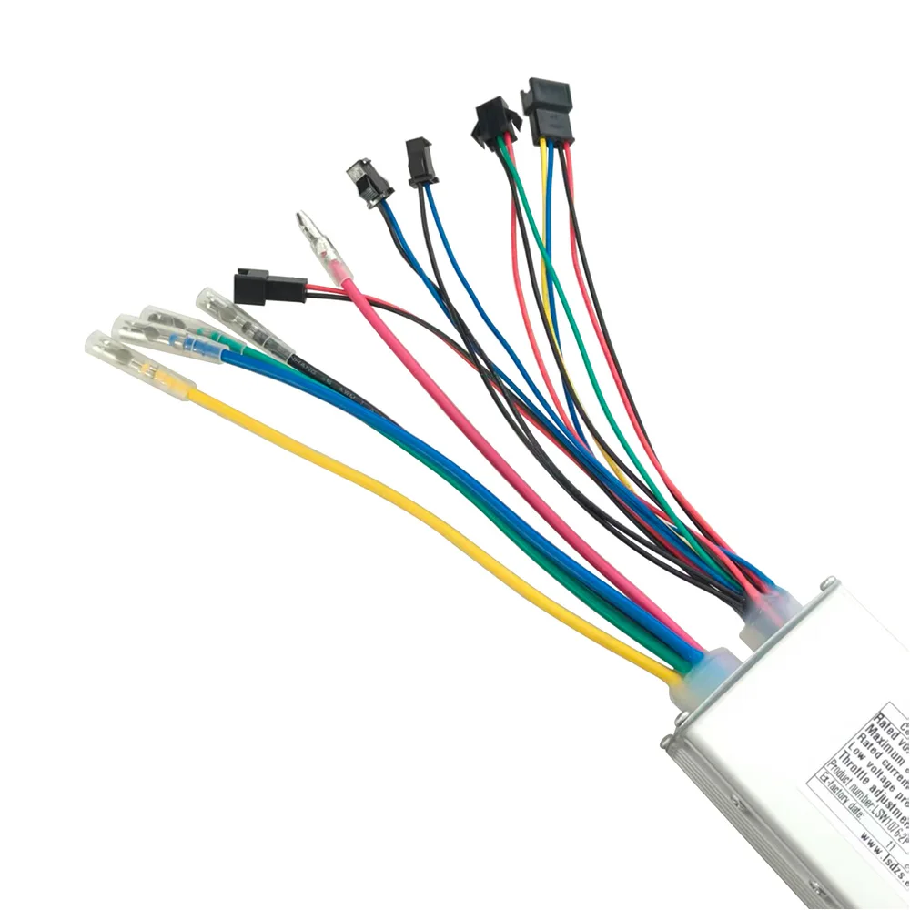 Nulkomma  LSW1076-2F Electric Bicycle Brushless Motor Controller 36V 6A for Electric Scooters Fat Bike MTB Ebike Speed Controller