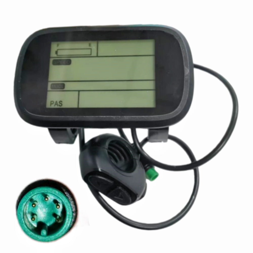 Nulkomma King-Meter E5227 Ebike LCD Display Meter 36V Ebike Conversion Kit