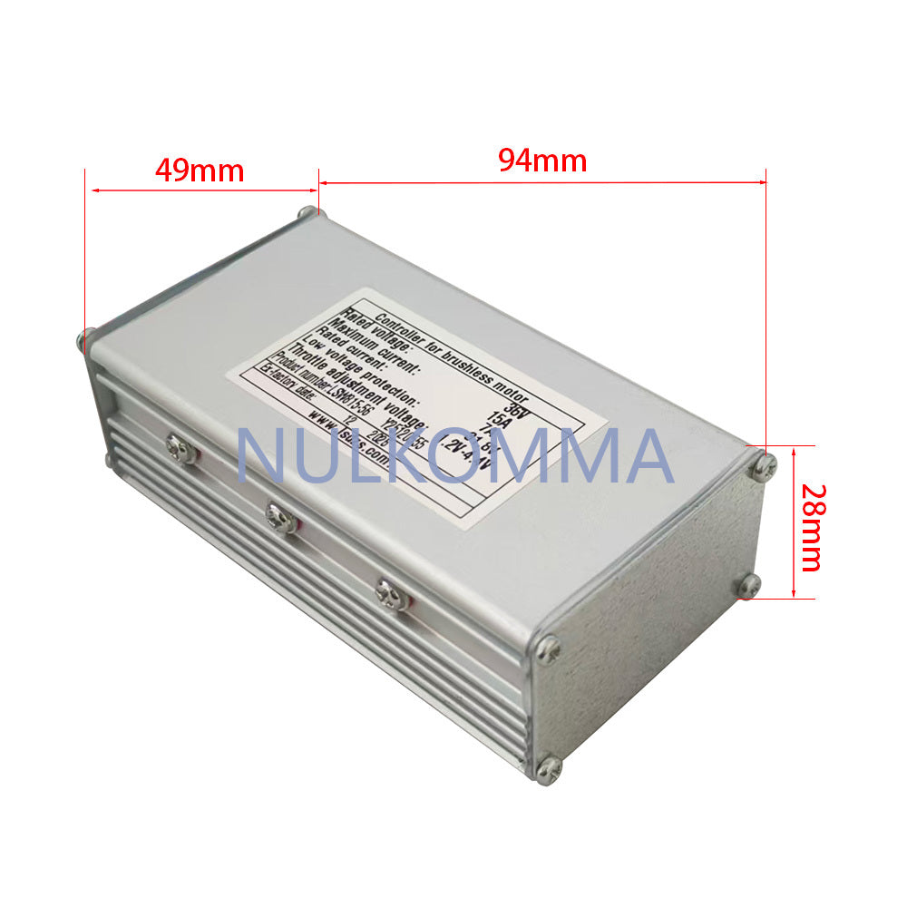 NULKOMMA Ebike Brushless Motor Controller LSW815-56 36V 15A Suitable for Electric Bicycles Scooters Fat-Tire Bikes Speed Controller