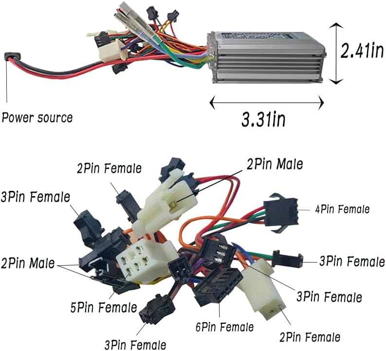 JH4AZ2347DZDSY Brushless Motor Controller for Electric Bicycle 48V 15A