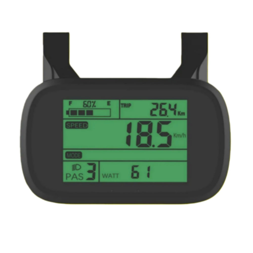 Nulkomma King-Meter E5227 Ebike LCD Display Meter 36V Ebike Conversion Kit