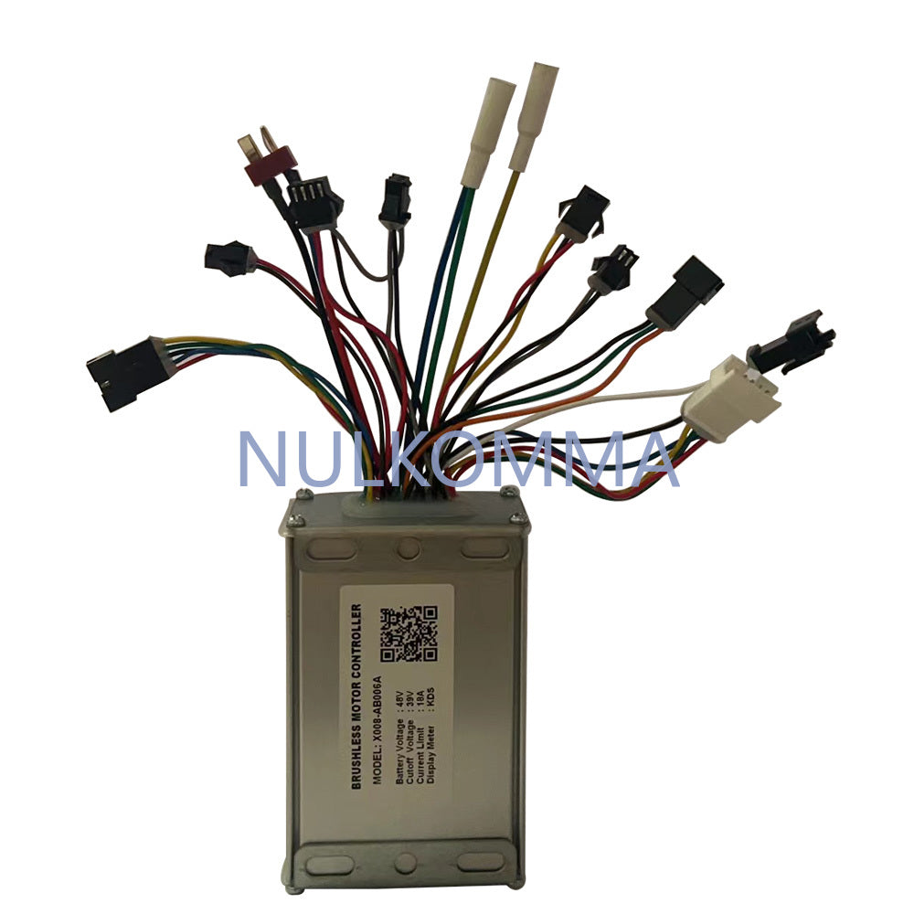 NULKOMMA EBIKE Brushless Motor Controller Electric Bicycle Conversion Kit Bicycle Accessories 48V 18A X008-AB006A For KDS Display