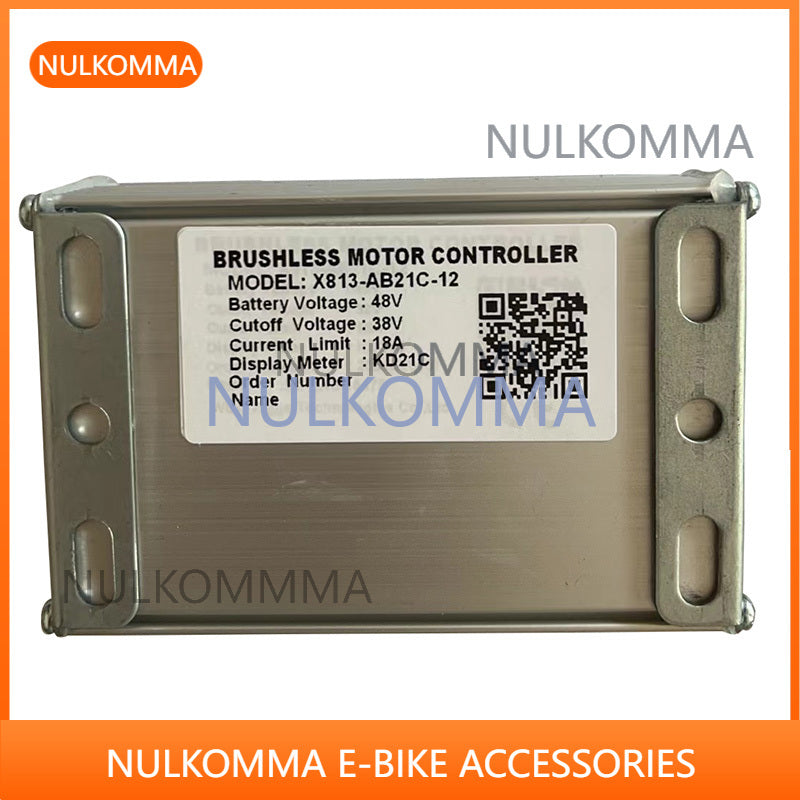 NULKOMMA Brushless Motor Controller X813-AB21C-12 48V 18A E-Bike Scooter Universal E-Bike Conversion Kit Bicycle Speed Controller