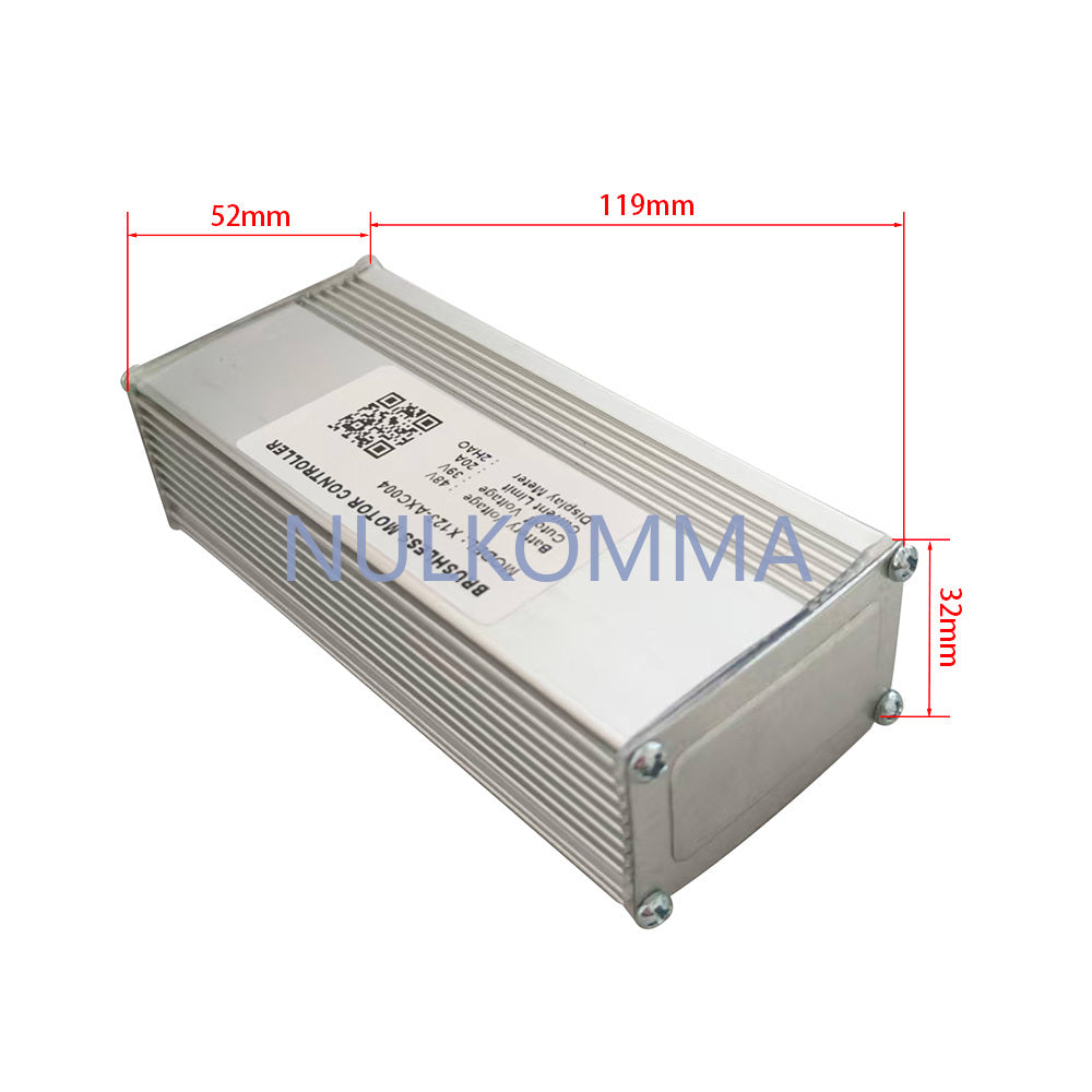 NULKOMMA Brushless Motor Controller X123-AXC004 48V 20A Electric Bike Scooter Speed Controller Compatible with 2HAO Protocol Display