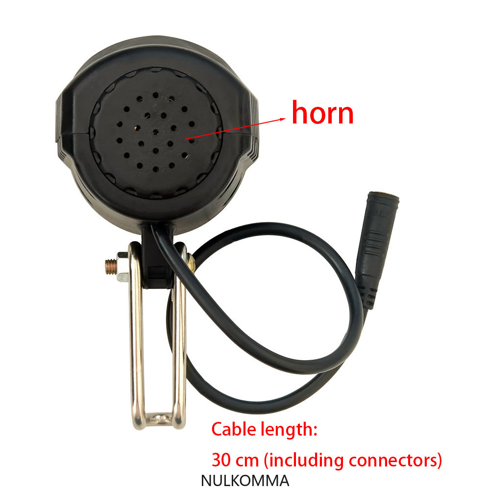 NULKOMMA Ebike LED Light Electric Bike Headlight Kit Front Rear Lamp with Horn 36V 48V Mountain Bike Accessories Bicycle Lights
