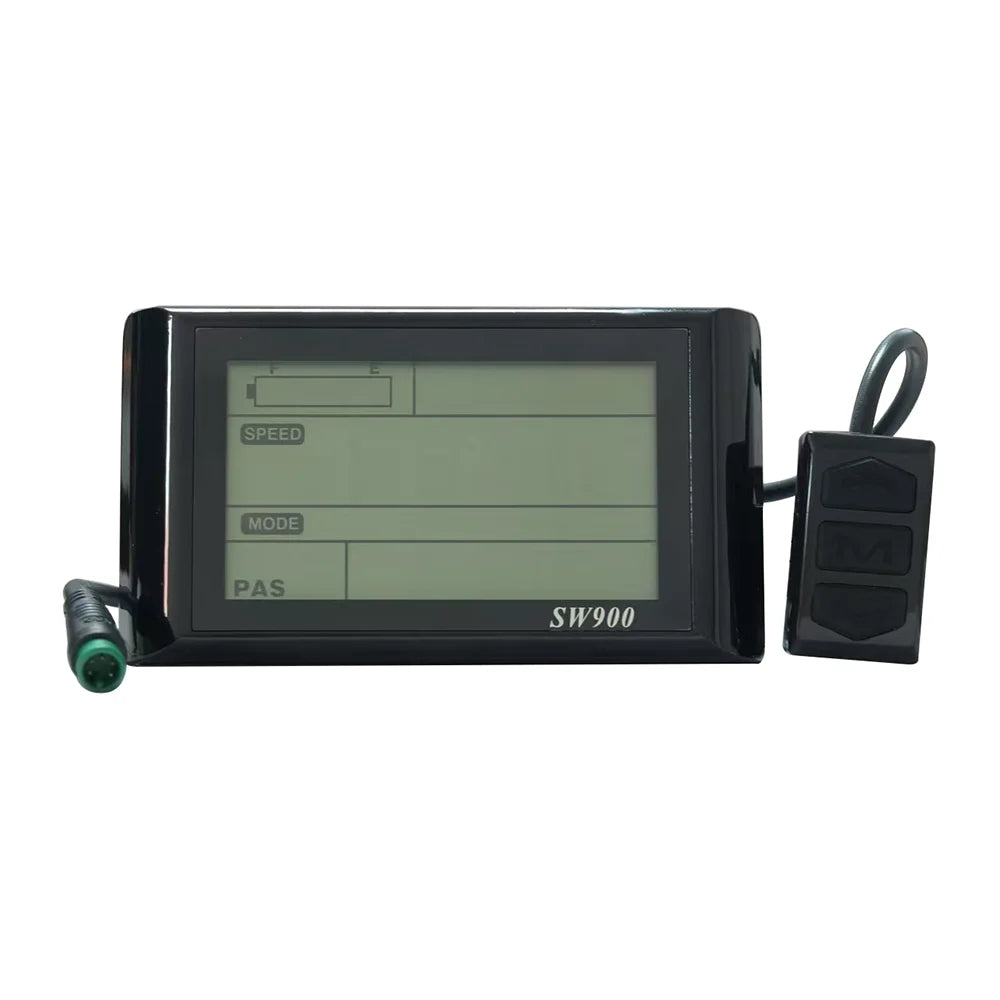 Nulkomma  SW900 EBike LCD Display Conversion Kit E-Bike Accessories Bike 36V 48V for JN Controller Waterproof Plugs