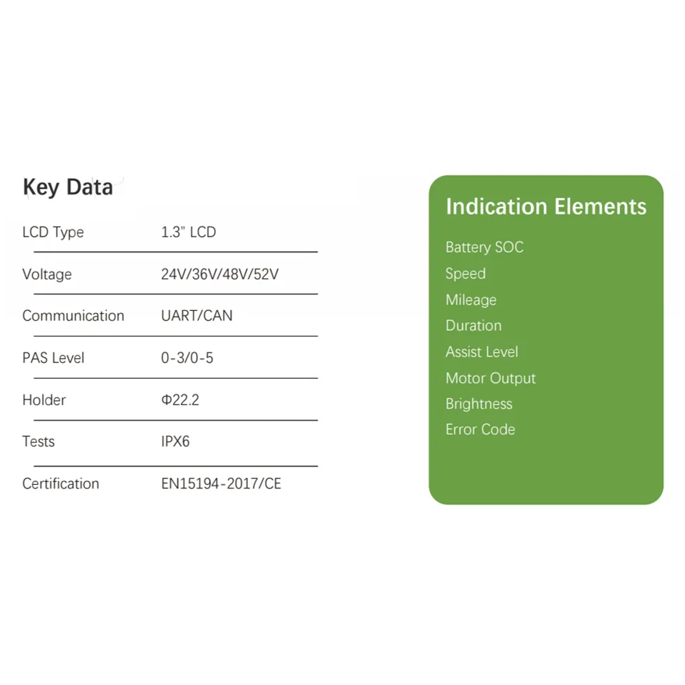 Nulkomma  KD58C Electric Bike LCD Display Screen Meter 5Hole female Connector 36V 48V Speed Controller Panel Parts For Ebike fat bike