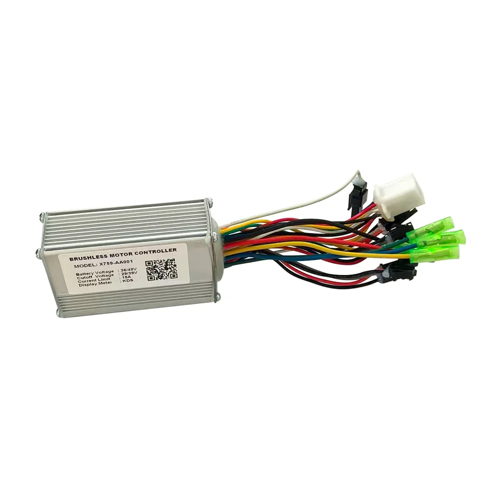 Nulkomma E-bike Brushless Motor Controller X759-AA001 36/48V 15A for KDS Protocol Display for Electric Scooters MTB Fat Bikes Accessories