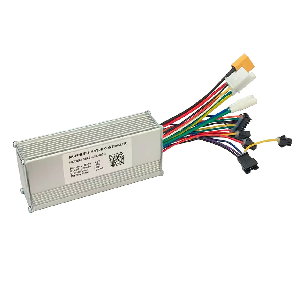 Nulkomma Ebike Brushless Motor Controller X863-AXC003B 48V 22A for 2HAO Protocol Electric Scooters Speed Parts MTB Fat Bikes
