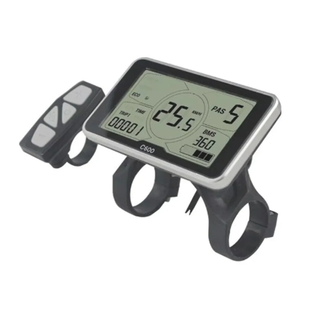 Nulkomma  Electric Bicycle LCD Display Screen Meter 5S Controller Speed Control Panel C600 36V 48V For MTB E-Bike Accessories