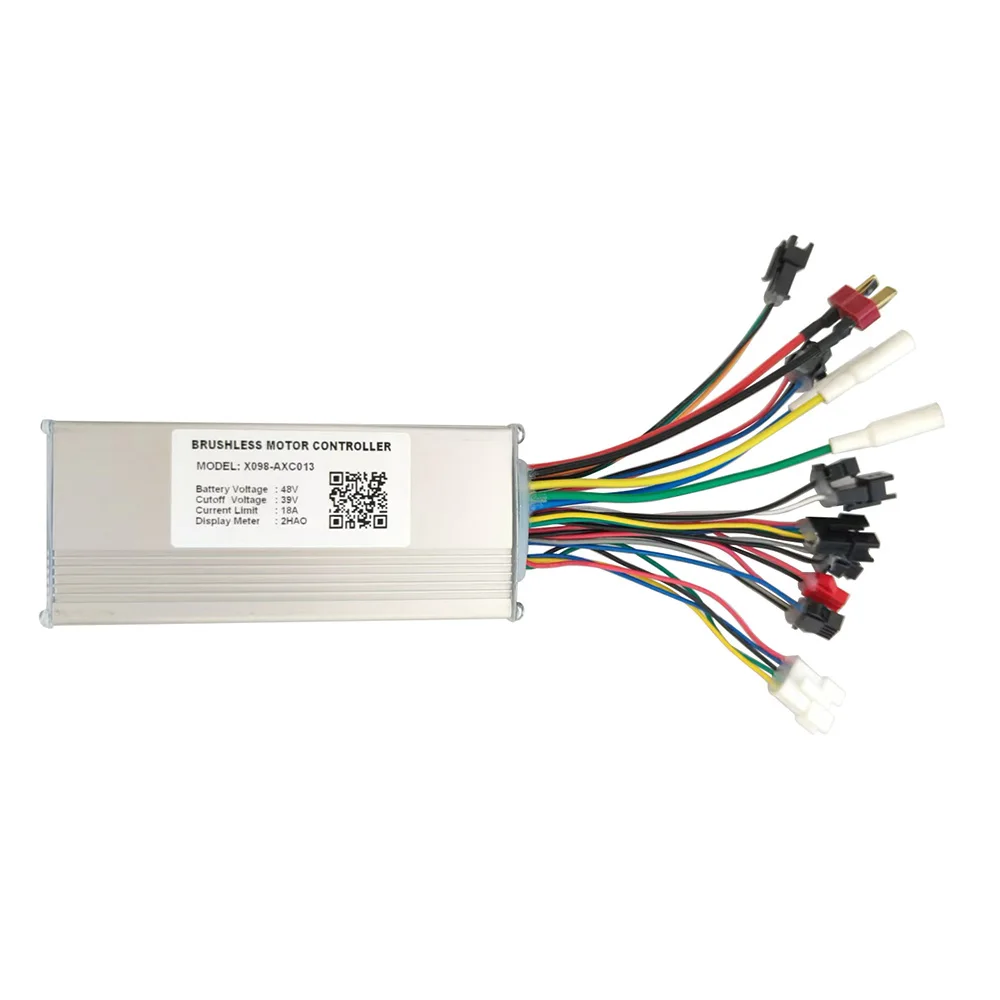 Nulkomma Ebike Brushless Motor Controller X098-AXC013 48V 18A 2HAO Protocol for Electric Scooters MTB Fat Bikes Accessories