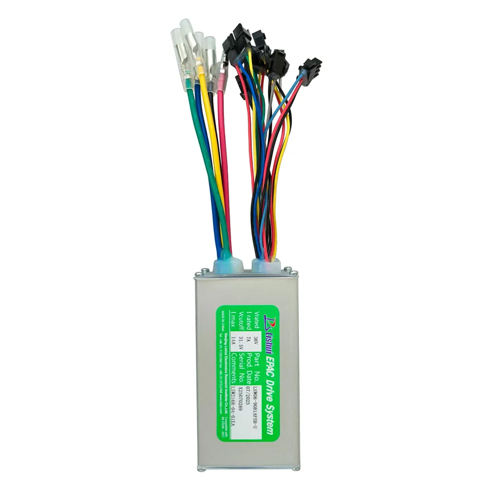 Nulkomma Electric Bike Brushless Motor Controller LSW06-90B1AFSB-U 36V 14A for Electric Scooters Fat Bike MTB Ebike Speed Controller